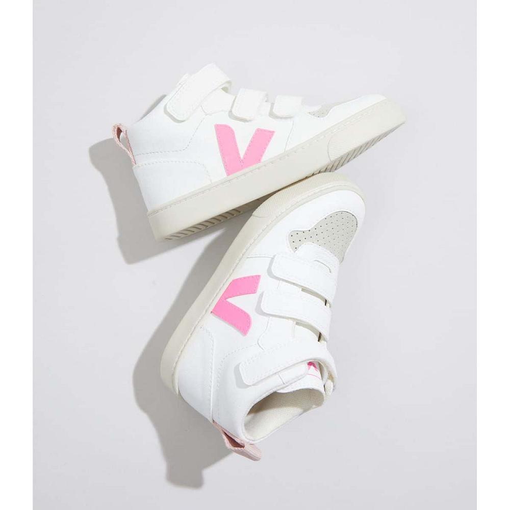 Inalti Copii Veja V-10 MID CWL White/Pink | RO 703SGL